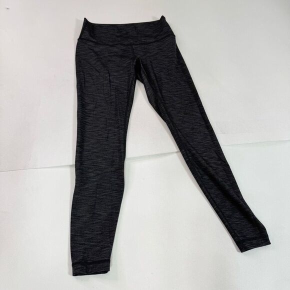 Lululemon Leggings Womens 8 Gray Pants Full Length Activewear - Picture 1 of 9